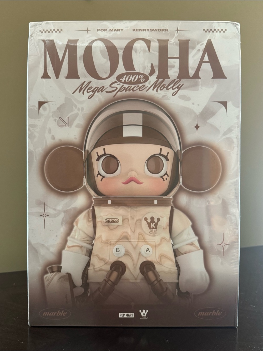 Pop Mart Mocha Mega Space Molly 400% Vinyl Figure - Brown
